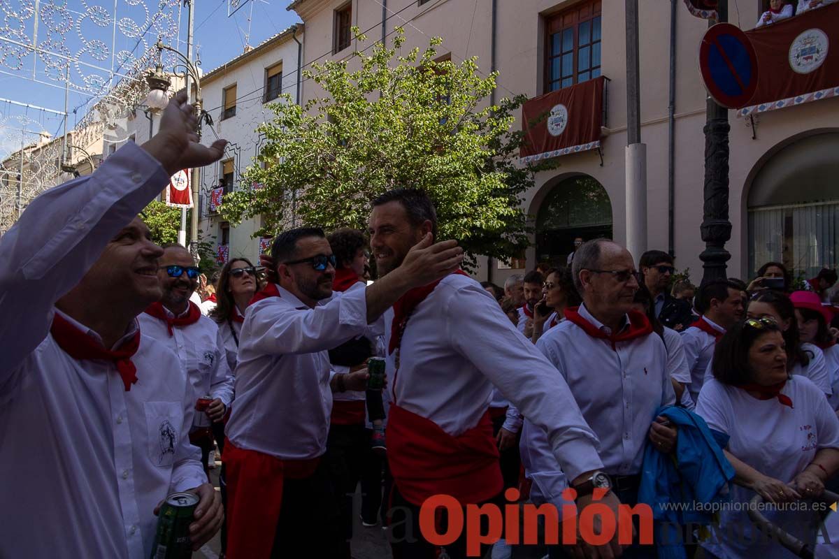 Recorrido Caballos del Vino día dos de mayo en Caravaca