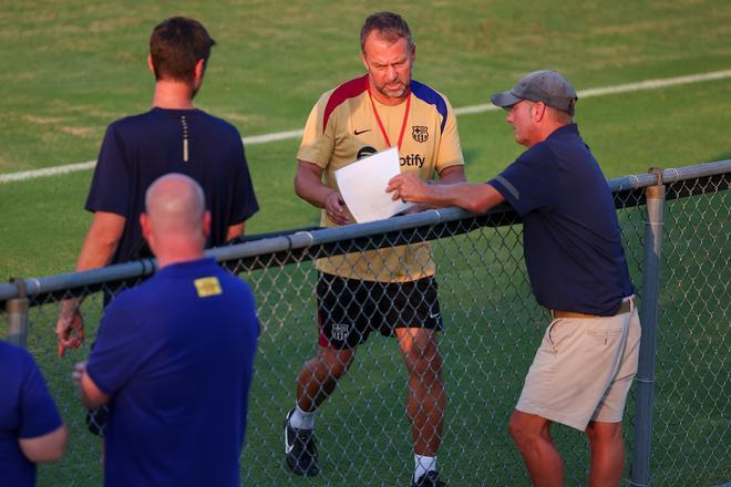 Así ha sido el entrenamiento del Barça en la Base Naval de la Marina de Annapolis para preparar el clásico