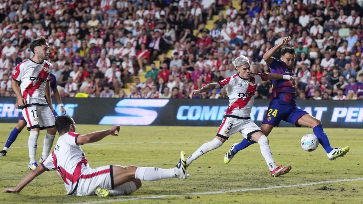 Eric Garcia tuvo varias actuaciones de mérito ante el Rayo Vallecano