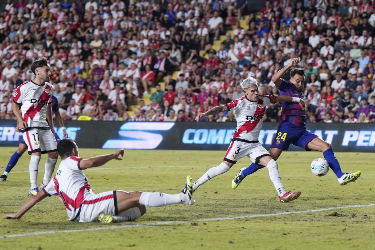 Eric Garcia tuvo varias actuaciones de mérito ante el Rayo Vallecano