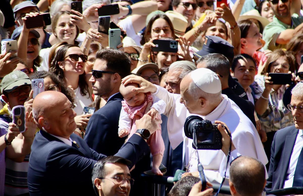 Les imatges de la visita del Papa a Montserrat