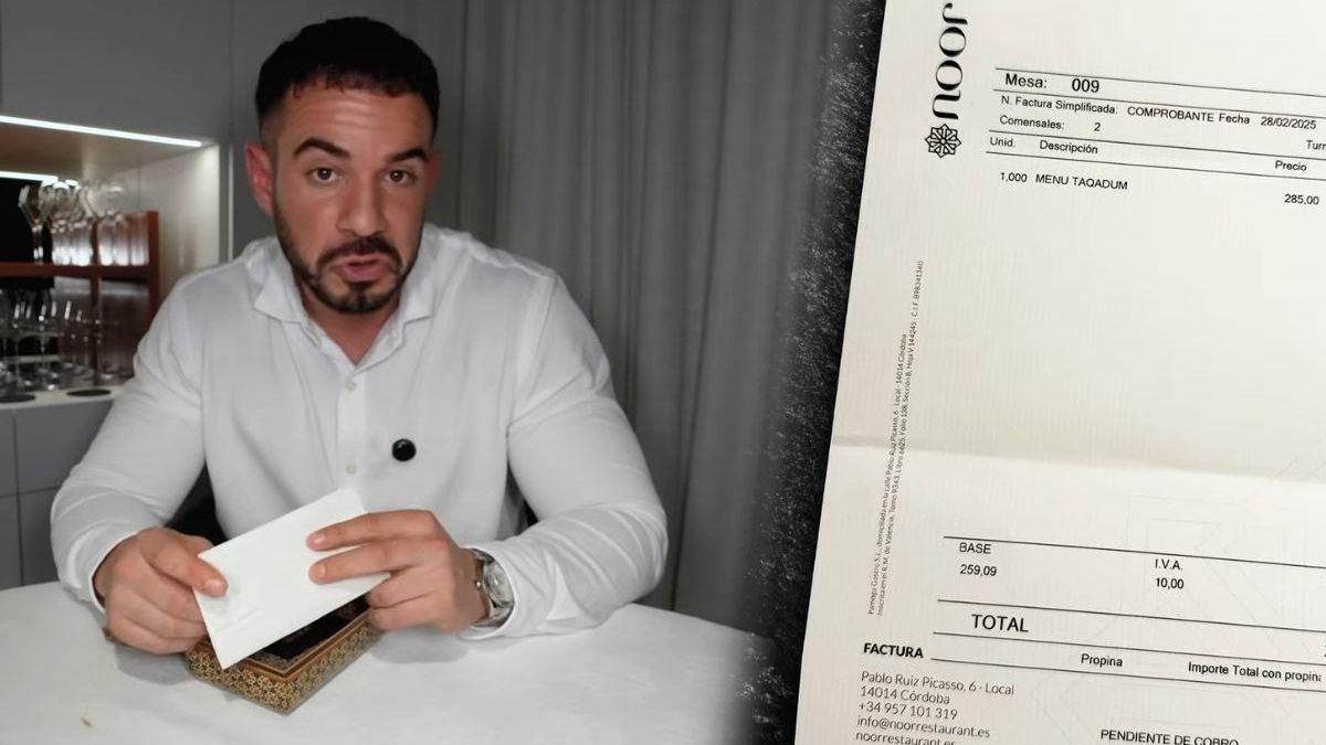 Se gasta 285€ en el nuevo restaurante de moda en Córdoba y 'No digo que me parezca malo, pero...