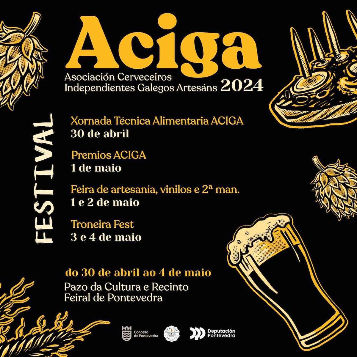 Programación del festival Aciga 2024