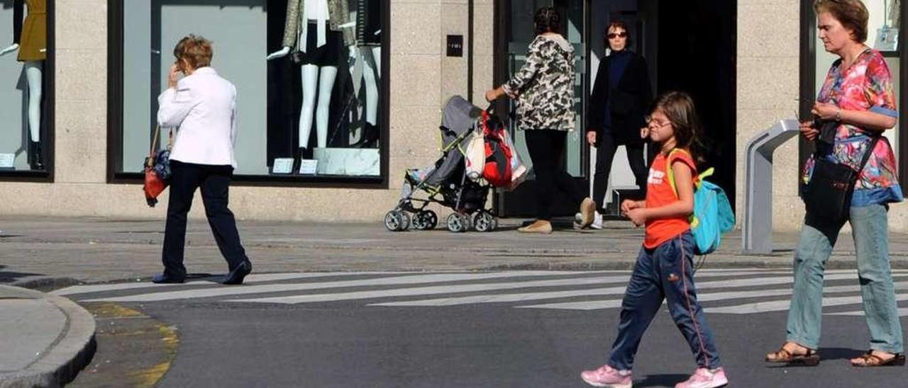 Imagen de la Praza de Galicia durante el Día Europeo Sin Coches. // Iñaki Abella