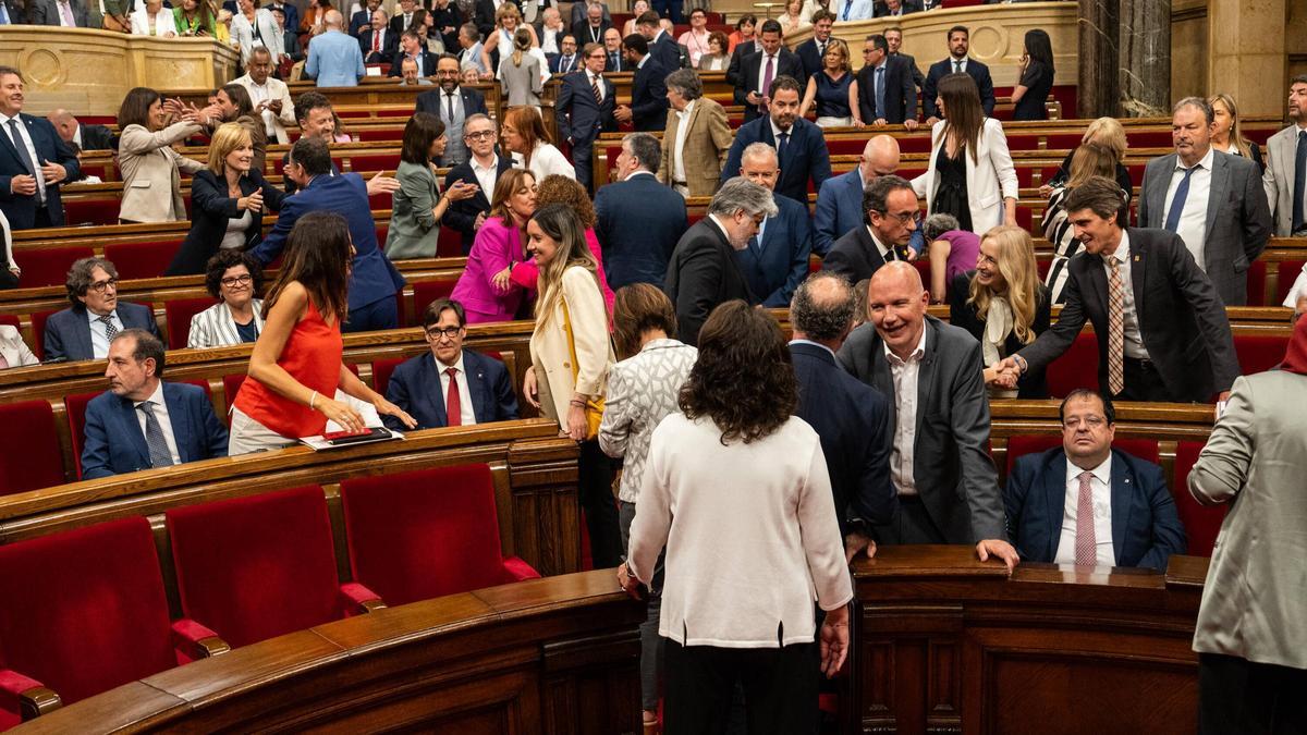 Pleno de constitución del Parlament de Catalunya tras elecciones del 12M