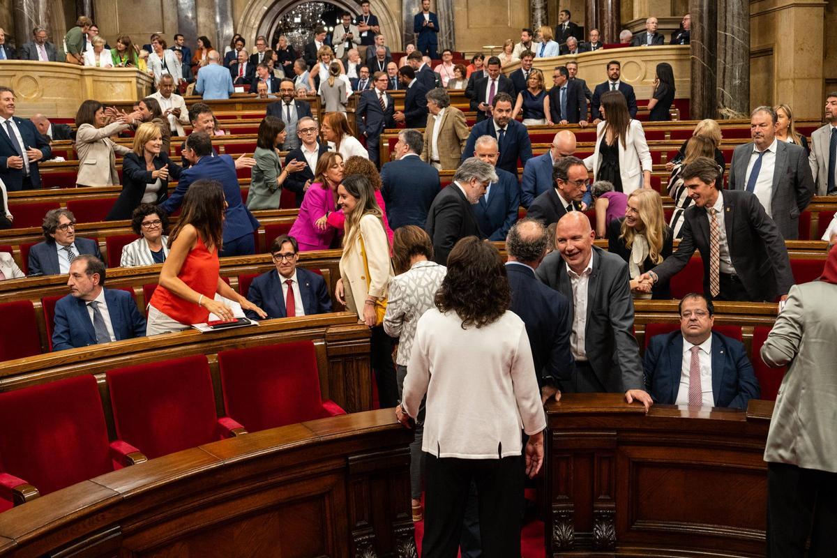 Pleno de constitución del Parlament de Catalunya tras elecciones del 12M