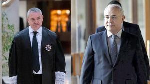 Los magistrados José María Macías (izq) y Pablo Llarena (dcha)