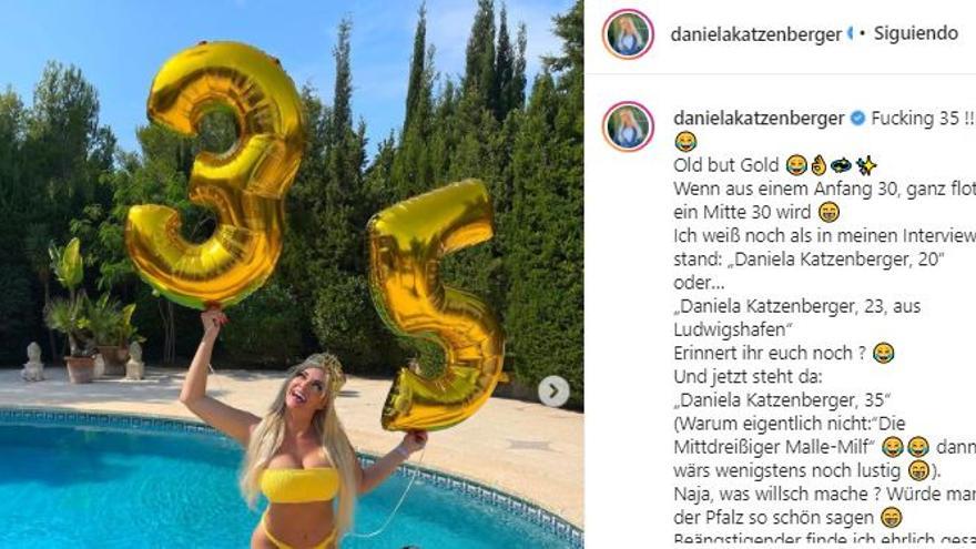 Für TV-Auswanderin Daniela Katzenberger gibt es auf Mallorca etwas zu feiern