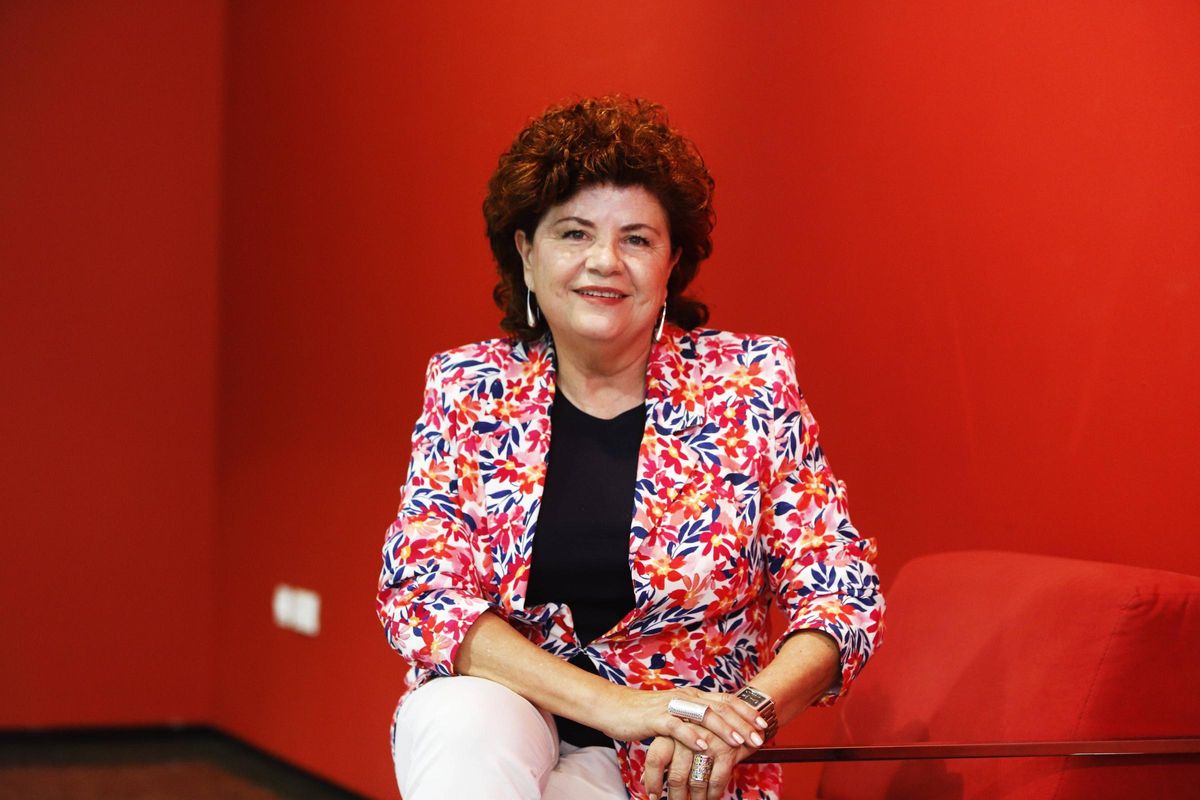 Juana Gázquez, trabajadora social que actuó en el terremoto de Murcia, este jueves en Zaragoza.