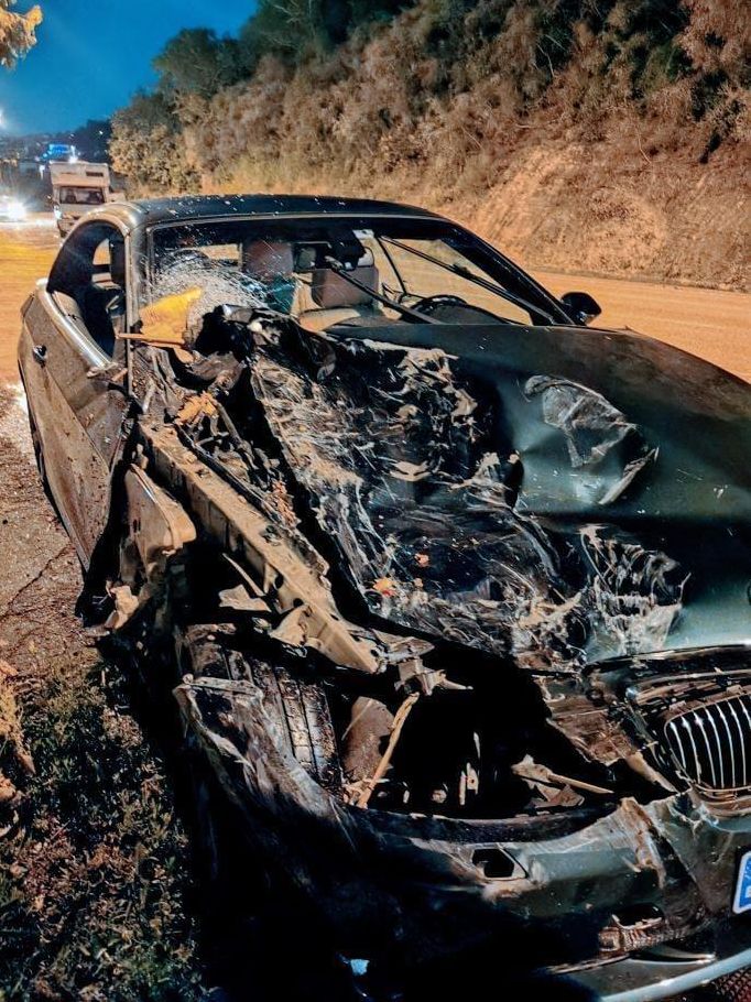 El BMV implicado en el accidente.
