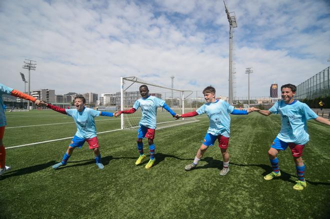 El Alevín D del Barça ha ganado su liga regular