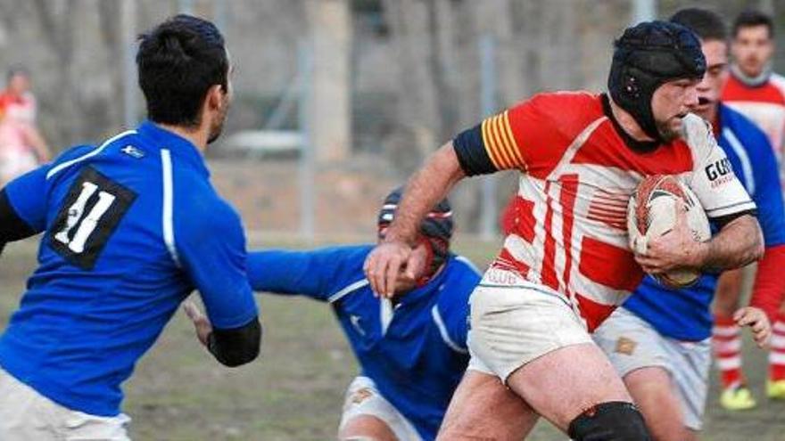 El partit entre el Manresa RC i el GEiEG va ser molt igualat però al final es va decantar a favor dels manresans