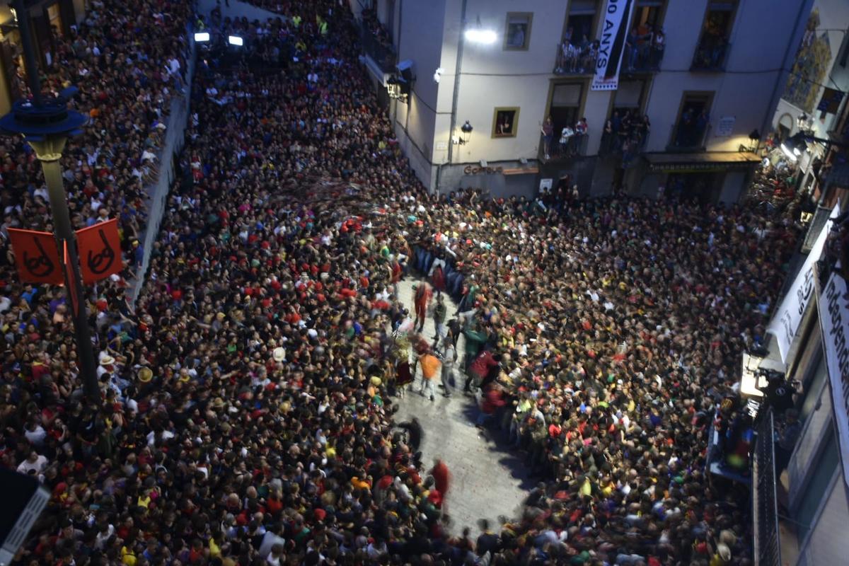 Pleno en la Patum de Berga