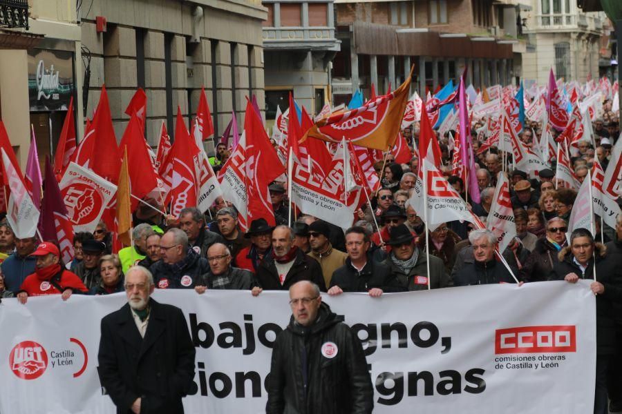 Manifestación por las pensiones en Zamora