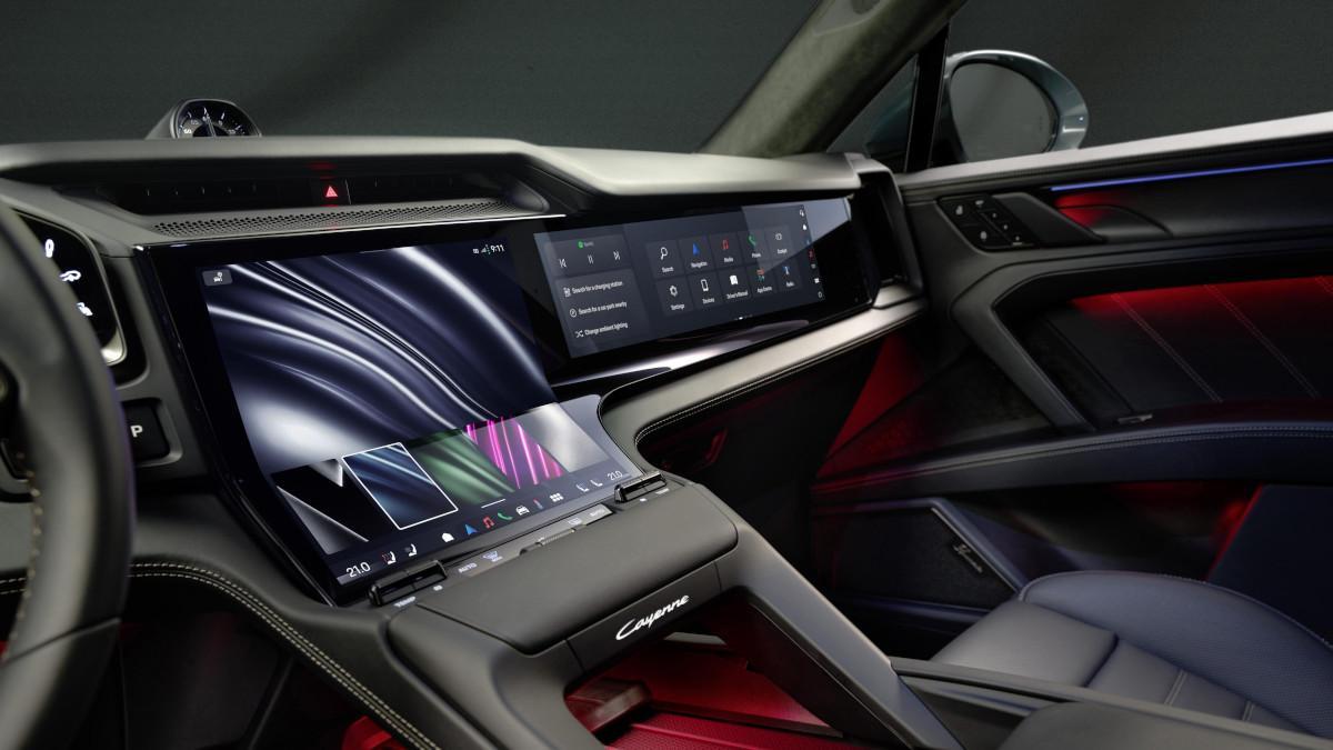 Interior del Porsche Cayenne Electric