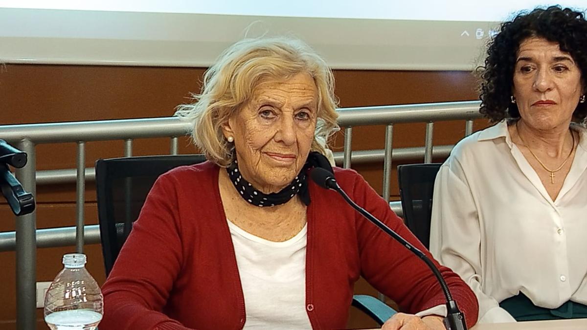 Manuela Carmena, este jueves en la Sede Ciudad de Alicante de la Universidad