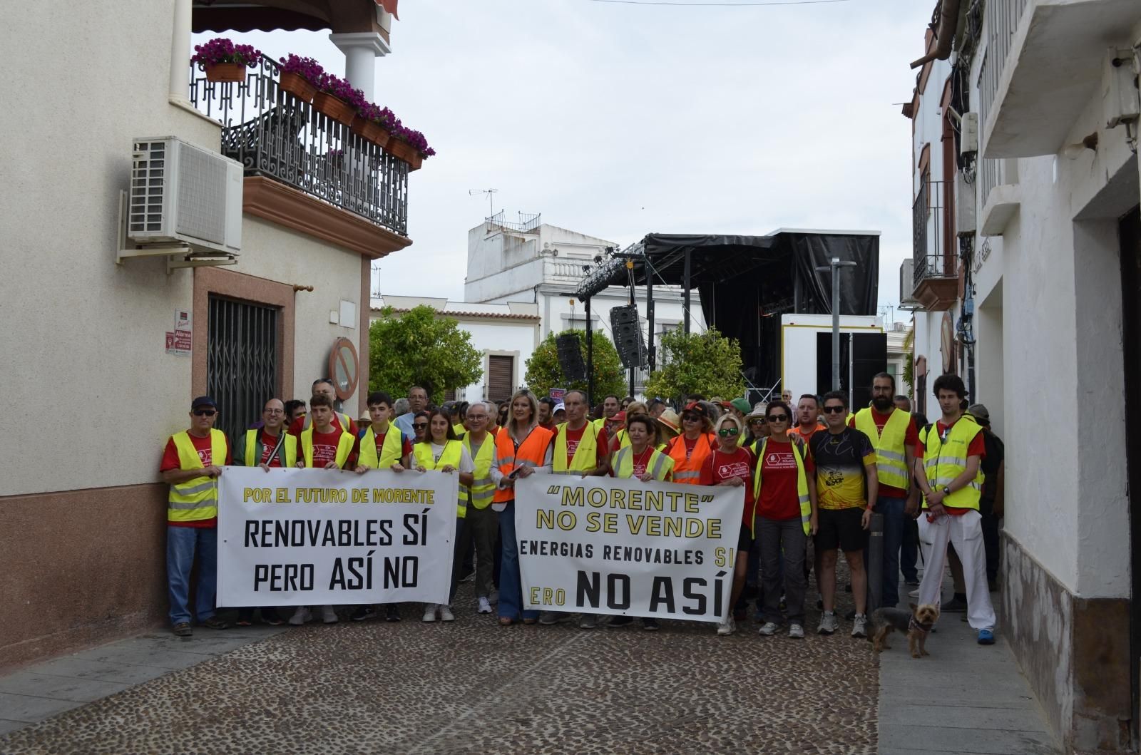 Marcha de protesta contra la megaplanta solar del Alto Guadalquivir