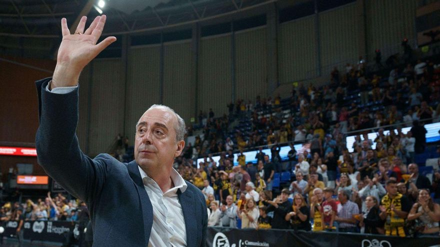 Txus Vidorreta, en el partido de ayer.