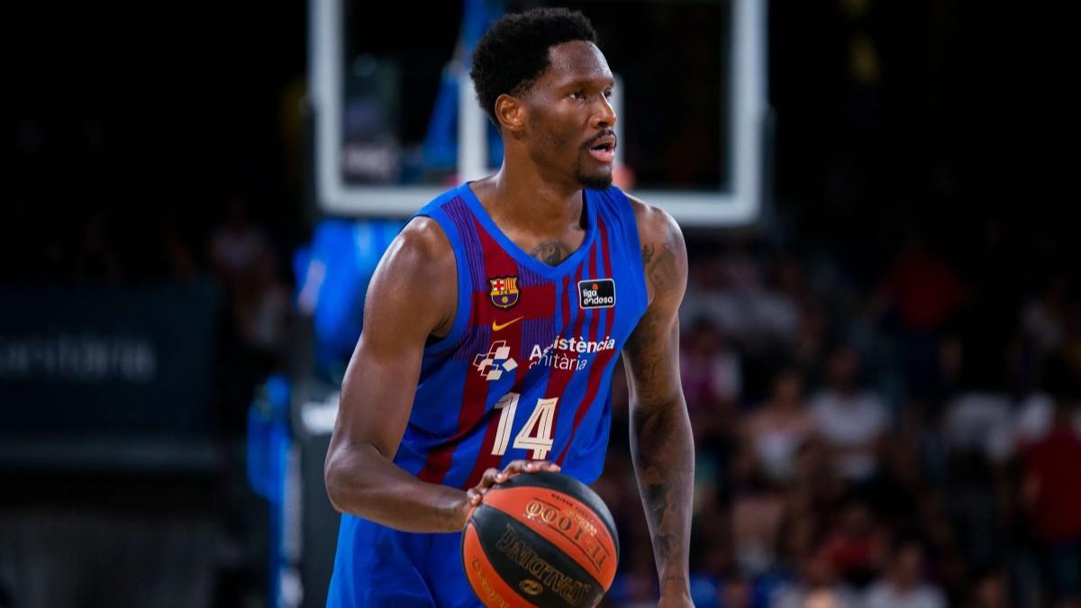 Nigel Hayes-Davis, en su etapa en el Barça