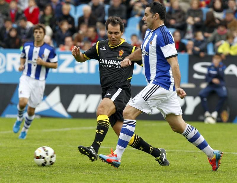 Fotogalería del partido de Aspanoa entre los veteranos del Real Zaragoza y la Real Sociedad