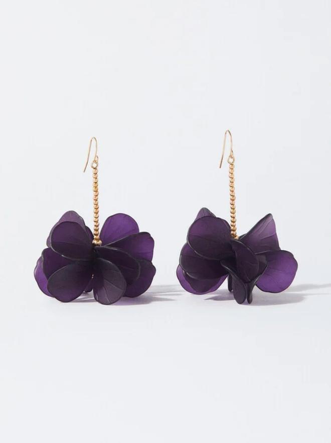 Pendientes flor violeta de Parfois