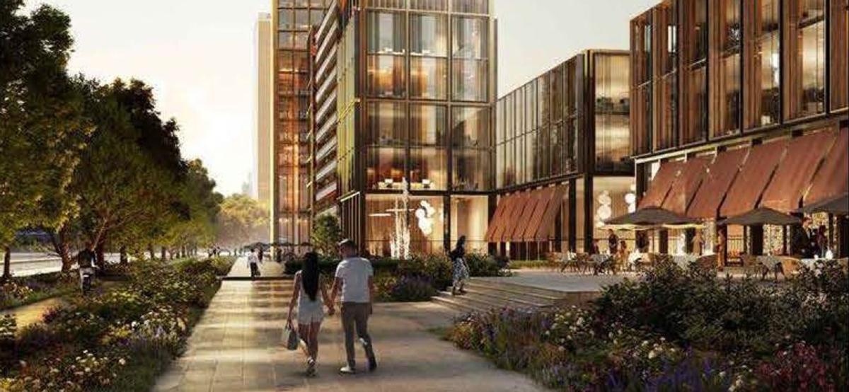 Barcelona desencalla una torre de 20 plantes al costat de la plaça d’Espanya