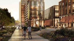 Barcelona desencalla una torre de 20 plantes al costat de la plaça d’Espanya