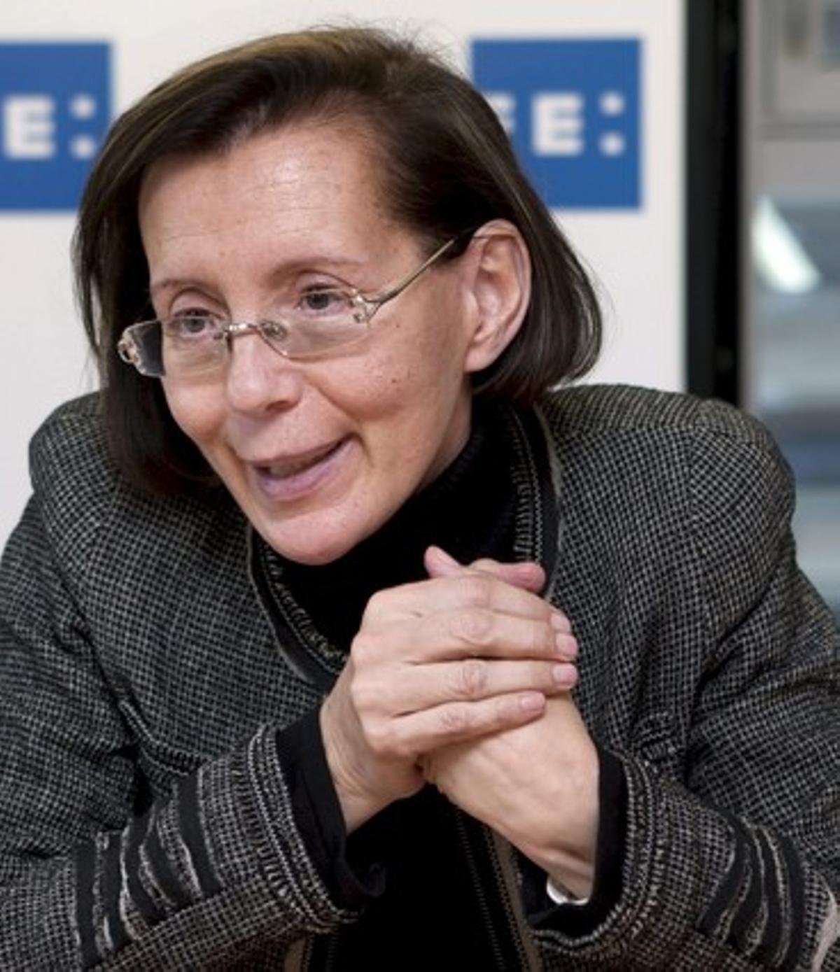 Montserrat Tura, diumenge passat, durant una entrevista a Barcelona. Montserrat Tura, diumenge passat, durant una entrevista a Barcelona.