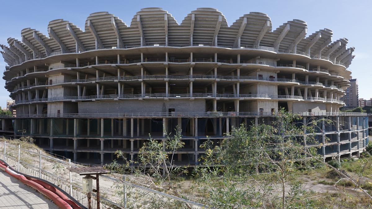 El Nou Mestalla, en obras