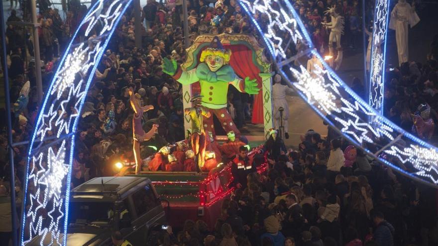 Una de las carrozas de la Cabalgata de Reyes 2017.