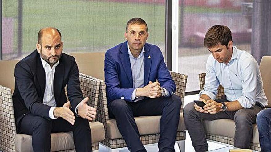 Pere Guardiola, Delfí Geli i Ignasi Mas-Bagà.