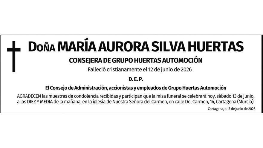 Dª María Aurora Silva Huertas