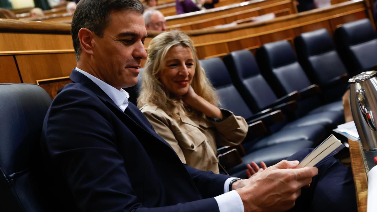 Pedro Sánchez y Yolanda Díaz.