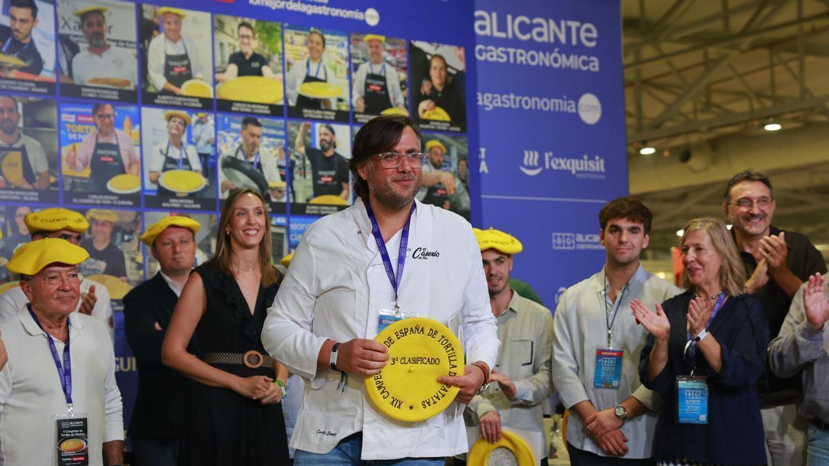 Carlos Boado, tercer clasificado del XIX Campeonato de España de Tortilla de Patatas-Trofeo Tescoma