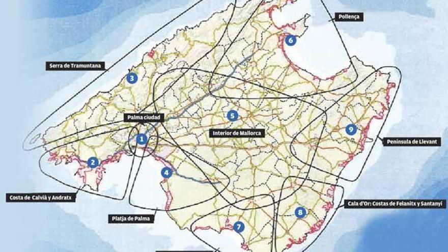 Así será el mapa del alquiler turístico en Mallorca