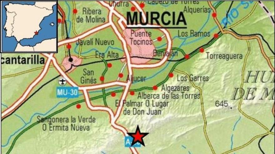 Terremoto de 2,3 grados bajo el Puerto de la Cadena de Murcia