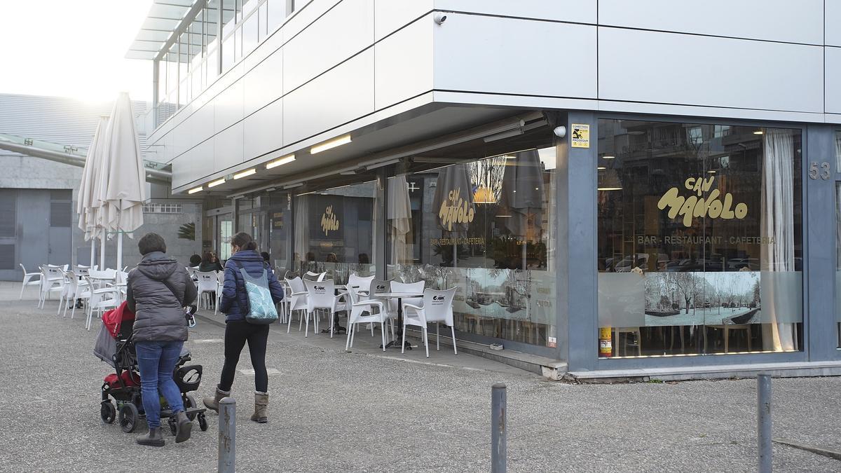 El resturant Can Manolo de Girona, aquest dilluns.