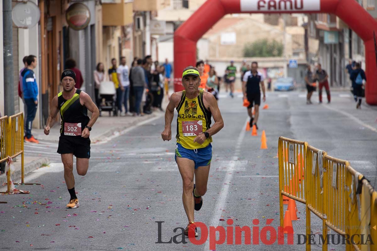 Carrera Popular Urbana y de la Mujer de Moratalla ‘La Villa, premio Marín Giménez (línea de meta)