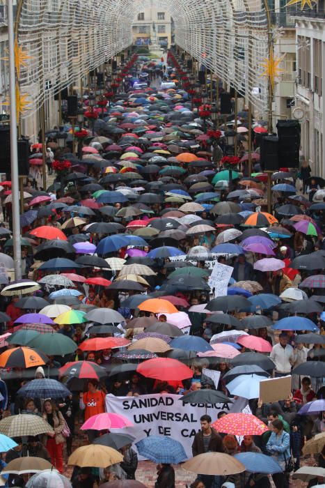 Marcha por la sanidad pública en Málaga