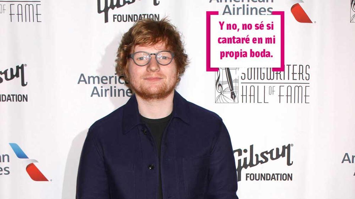 Ed Sheeran en un evento de música en Los Angeles