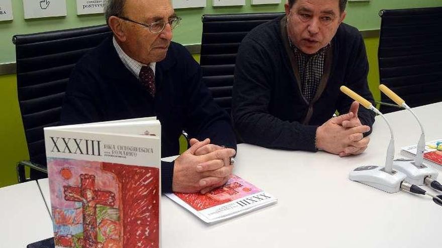 El presidente de la fundación y el alcalde en la presentación. // R. V.