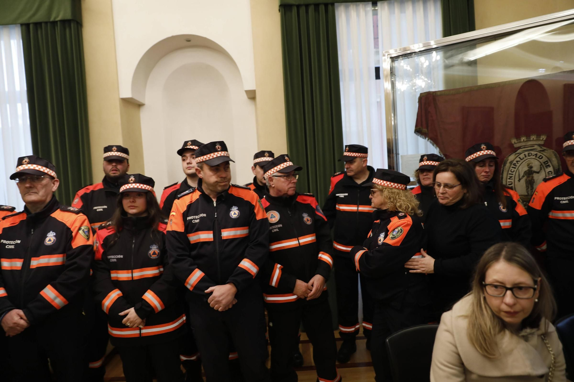 Emotivo homenaje a Inés Sánchez, la voluntaria de Protección Civil gijonesa fallecida en un accidente de tráfico en León