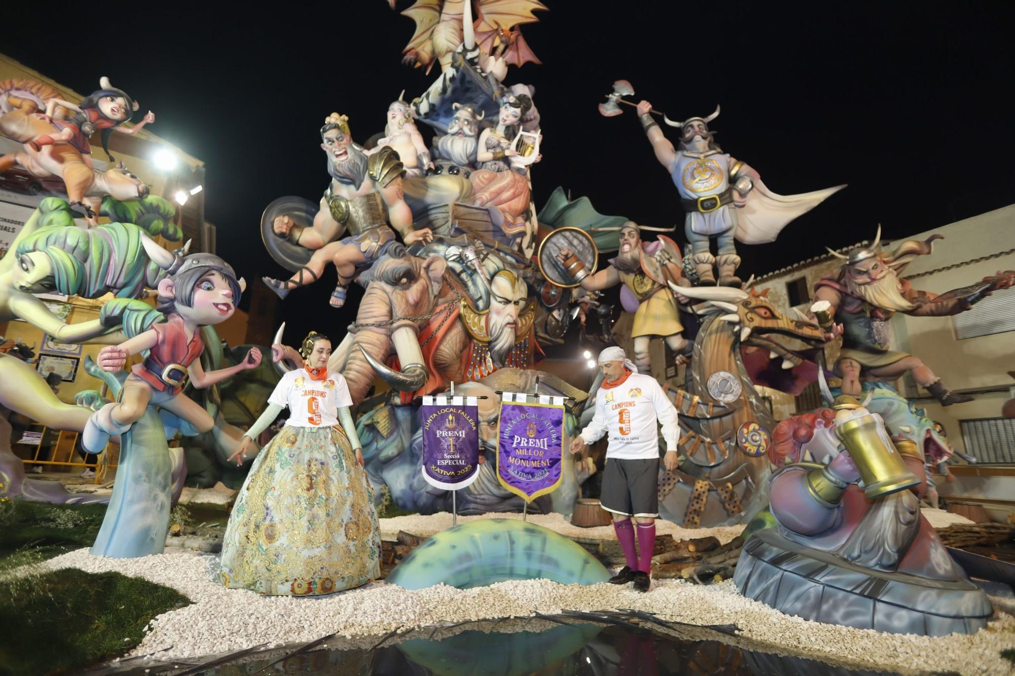 Así se han festejado los grandes premios en las Fallas de Xàtiva