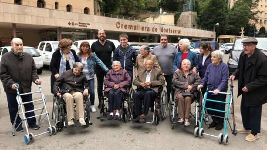 Sortida a Montserrat de gent gran de la residència d&#039;Artés