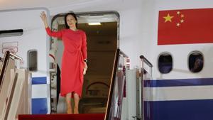 Huawei CFO Meng Wanzhou arrives at China