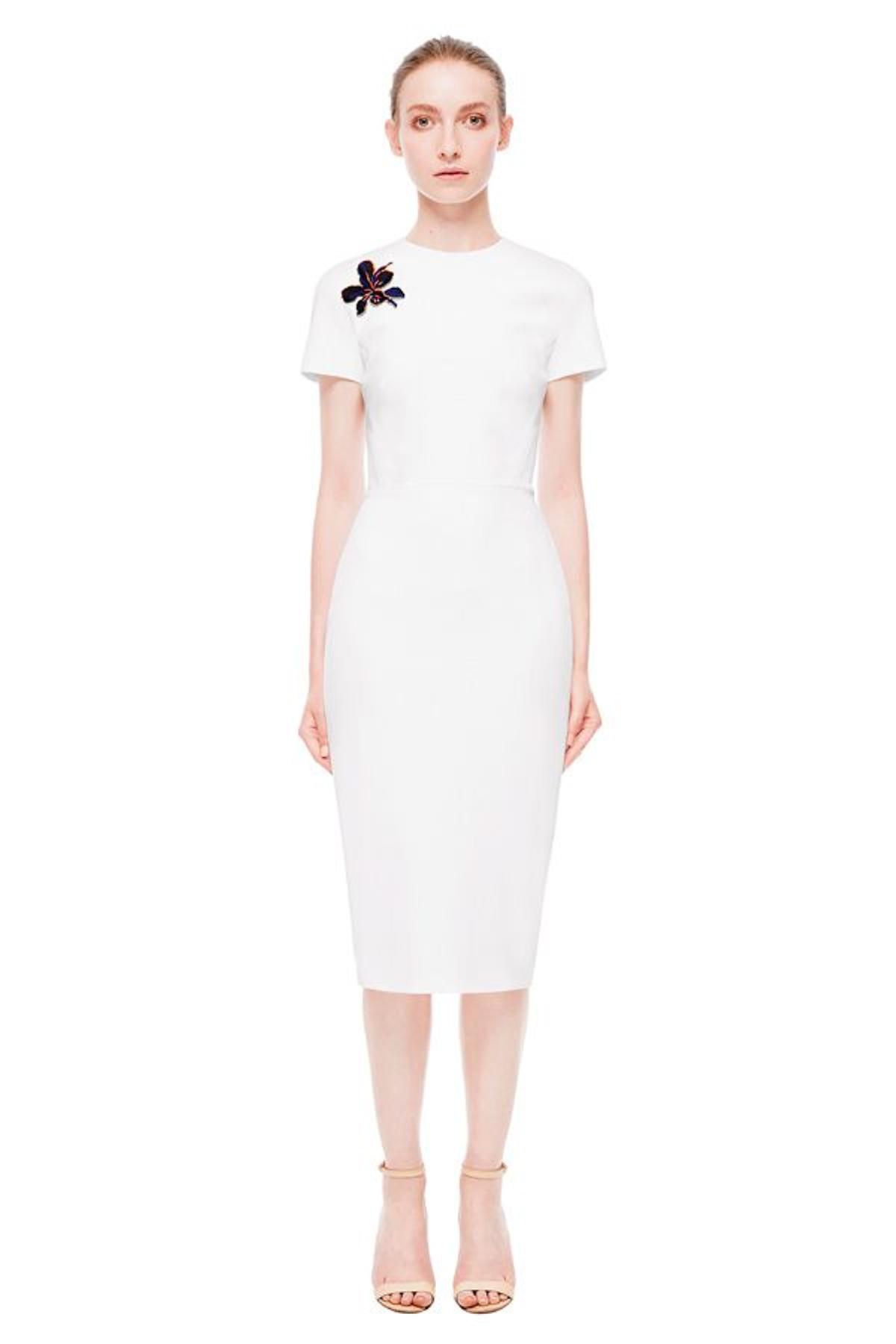 10 vestidos para Kate Middleton en su duelo con Letizia: vestido blanco de Victoria Beckham