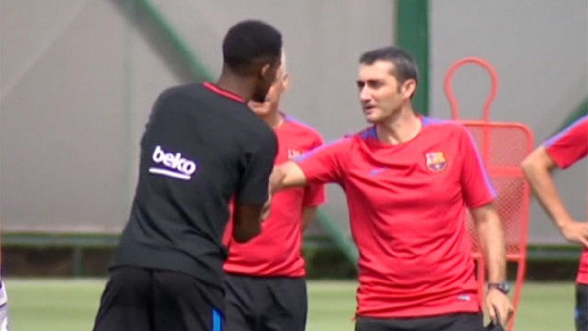 Primer entreno de Semedo con sus nuevos compañeros en el Barça