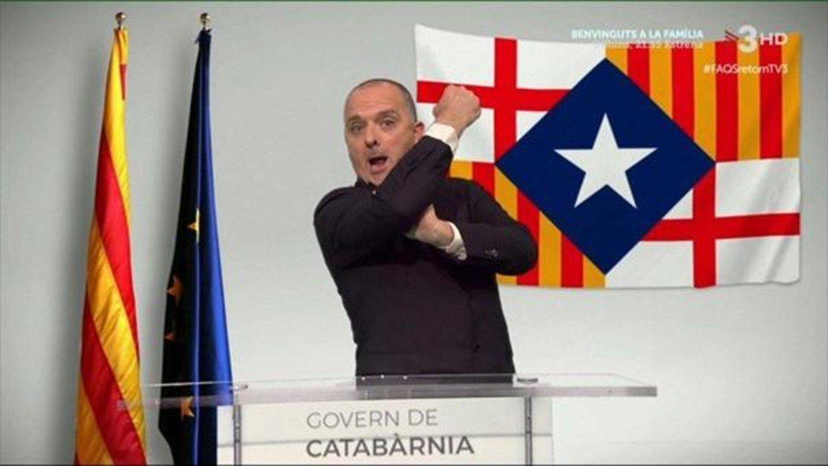 Toni Albà president de Catabàrnia en TV-3.