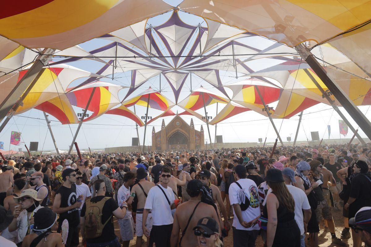 Imagen de una pasada edición del Monegros Desert Festival.