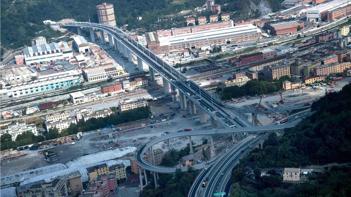 El nuevo puente de Génova se inaugura dos años después del derrumbe